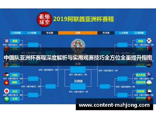 中国队亚洲杯赛程深度解析与实用观赛技巧全方位全面提升指南